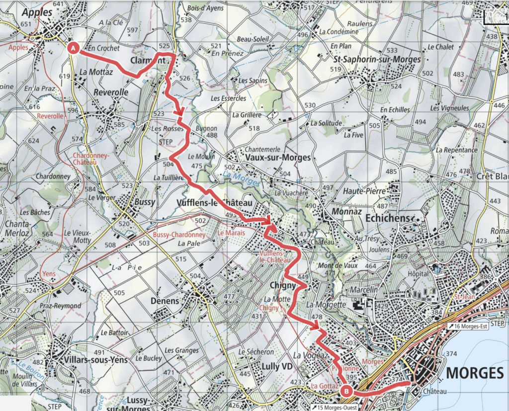 Route Apples - Morges